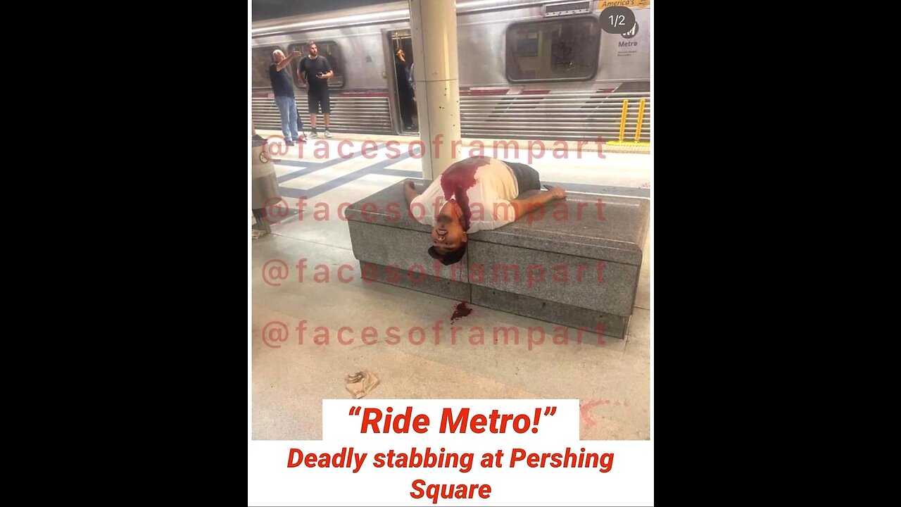 Man stabbed to death on LA’s Metro system this morning.