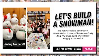 Hey Let's Build A Snowman! Having Fun Here! | Keto Mom Vlog