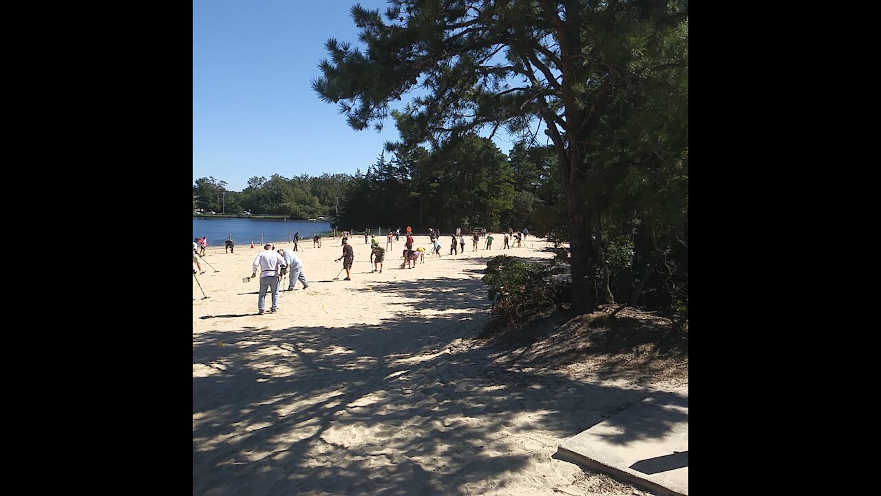 DirtyCoins South Jersey Metal Detecting Club (SJMDC) beach hunt 9/19/2021 Atsion Lake