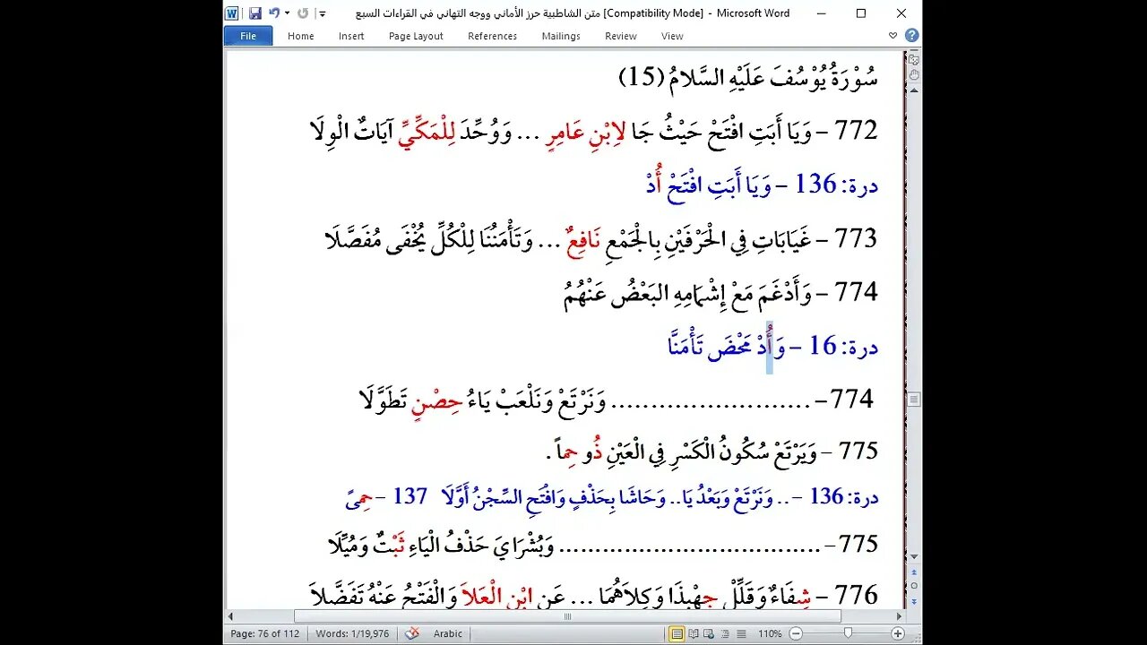 57 المجلس 57 شرح القراءات العشر الصغرى من الشاطبية والدرة و 21 فرش الحروف سورة يوسف
