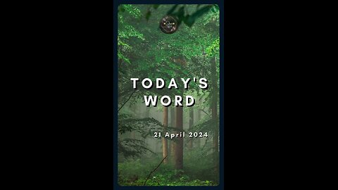 Today's Word 21.04.2024 Jesus words @jesuswordsssss #englishbibleverse #bible #bibleverse