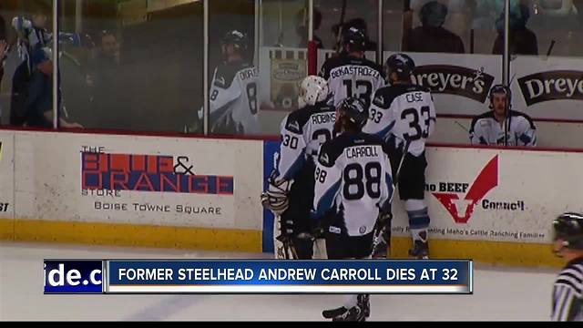 Former Steelhead Andrew Carroll dies at 32