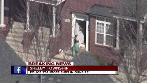 Police standoff ends in gunfire