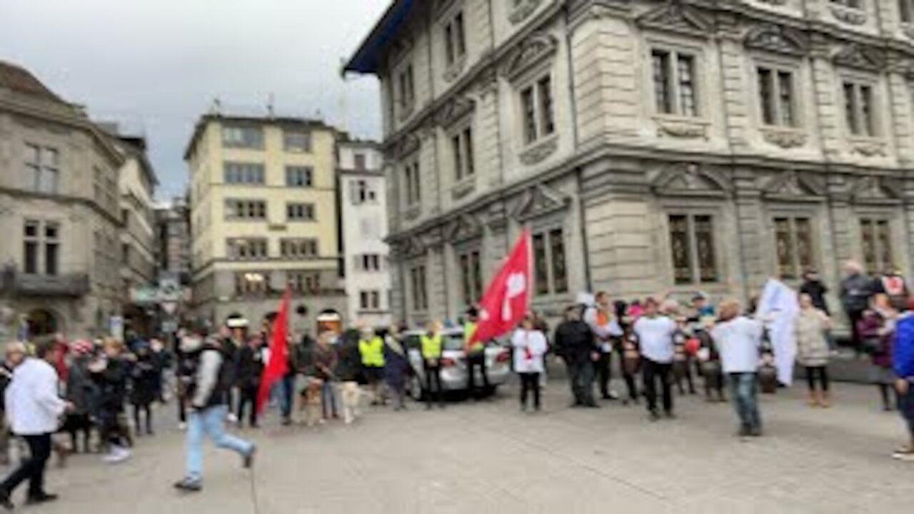 Livestream 3 - Demo - Neue Maskentrage-Pflicht ab der 4.Klasse oder Testzwang - Zürich- 1.12.21