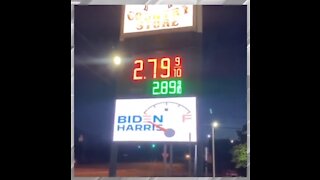 Gas Station In The Country Burns Biden-1424