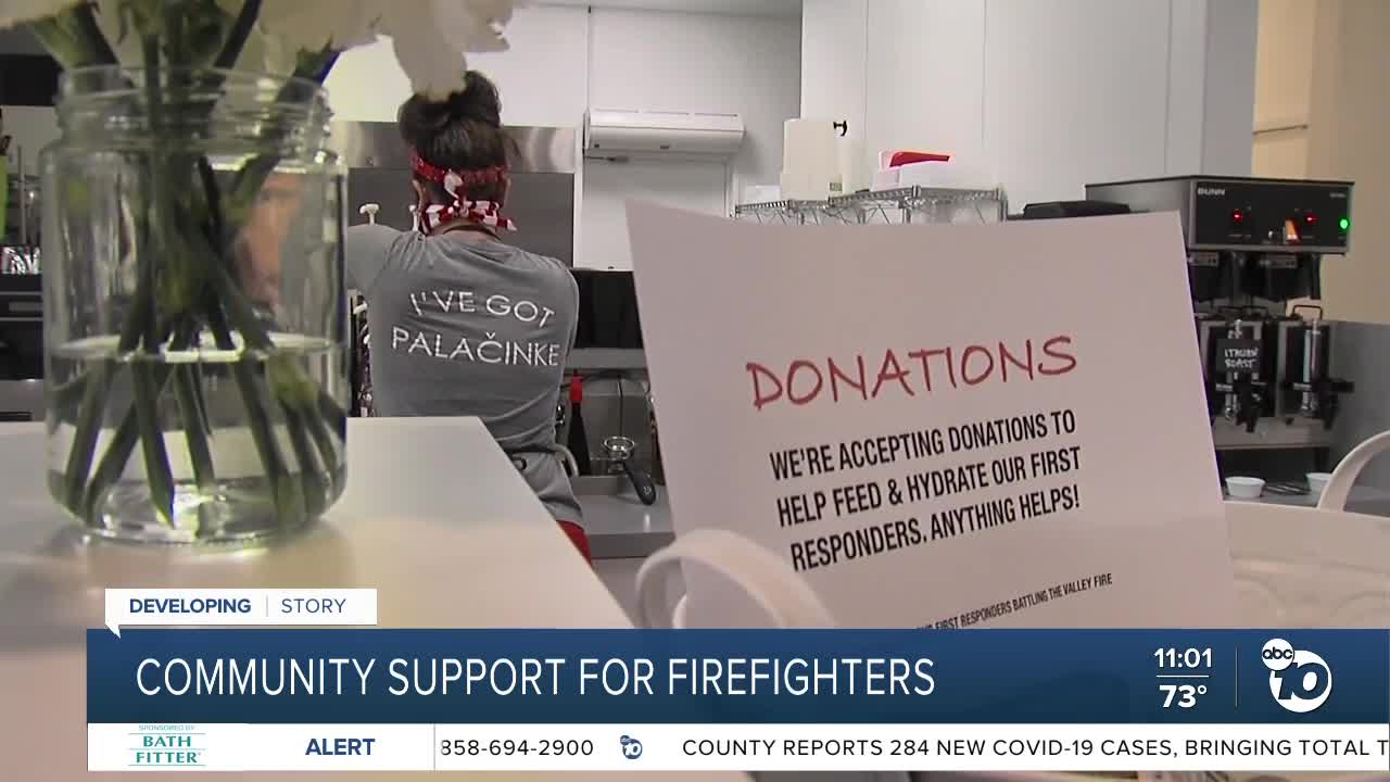 Community support for firefighters