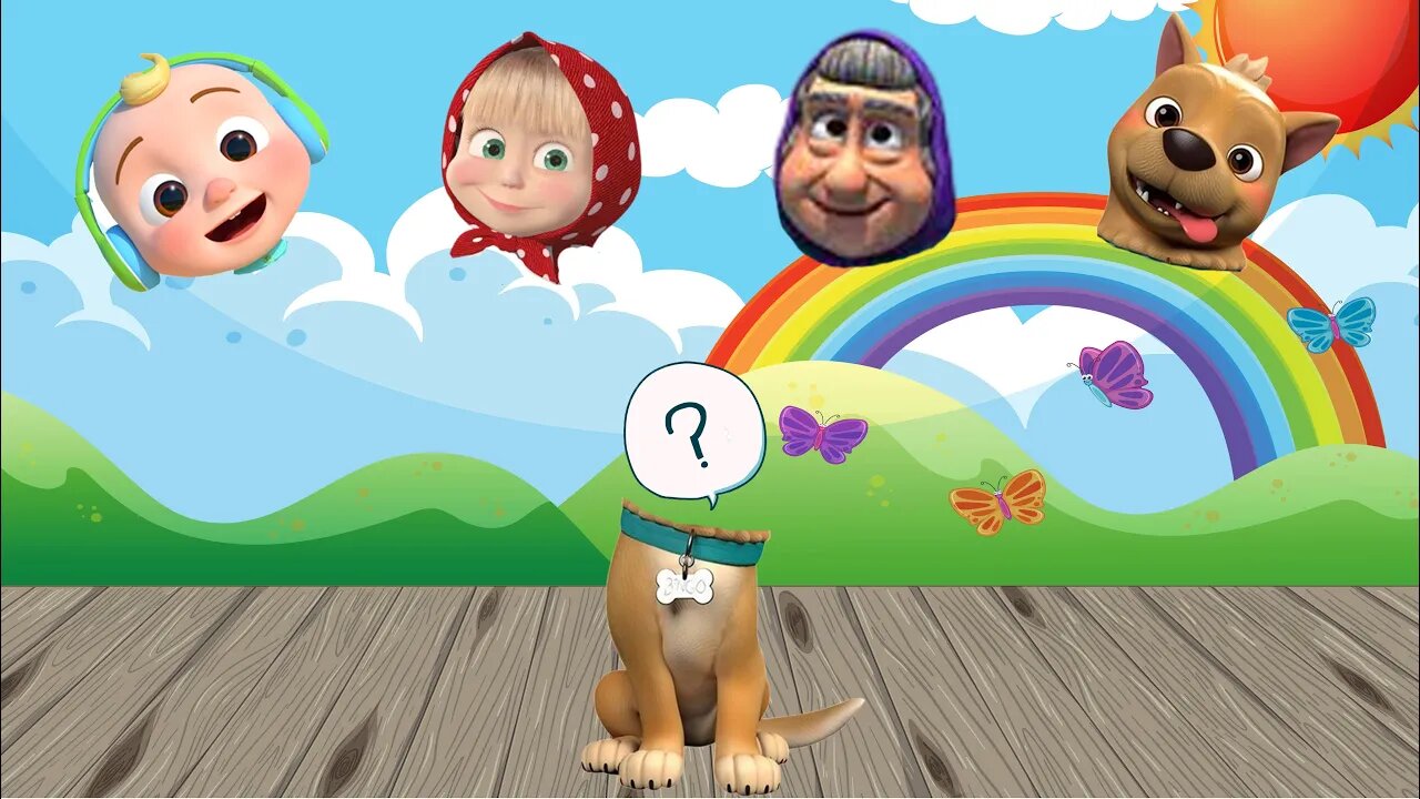 Masha And The Bear ,COCOMELON | Match the Head | Video for kids #025