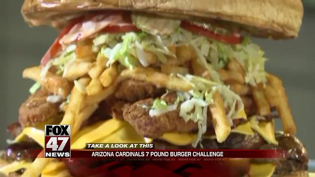 Cardinals challenge fans to eat $75 belly busting burger