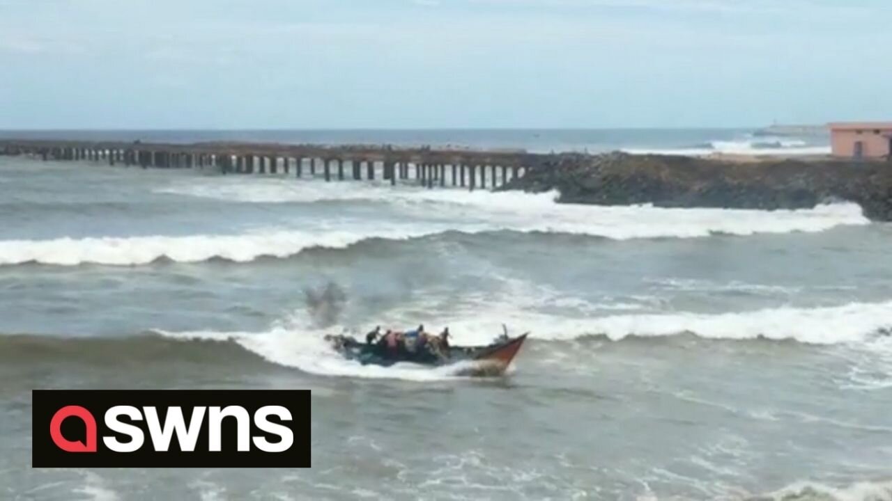 Fishermen narrowly escape death after six boats overturned during cyclone