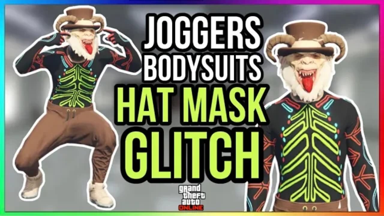 Easy Bodysuit Joggers Clothing Glitches Hat Mask Glitch Outfit (GTA Online)