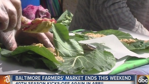 Baltimore Farmers' Market and Bazaar ends this weekend