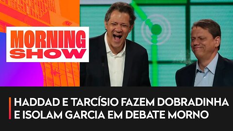 Candidatos ao governo de SP se enfrentam em debate na TV Globo