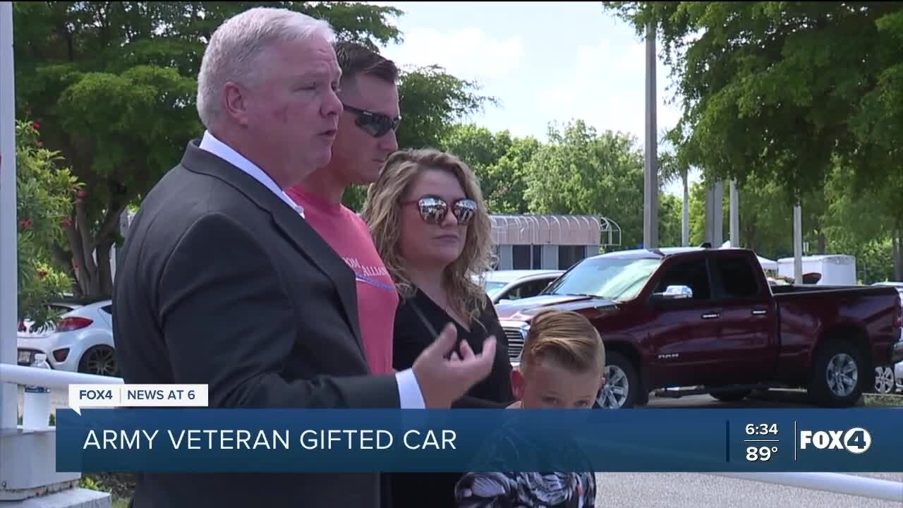 Decorated Army veteran receives vehicle donation from Freedom Alliance