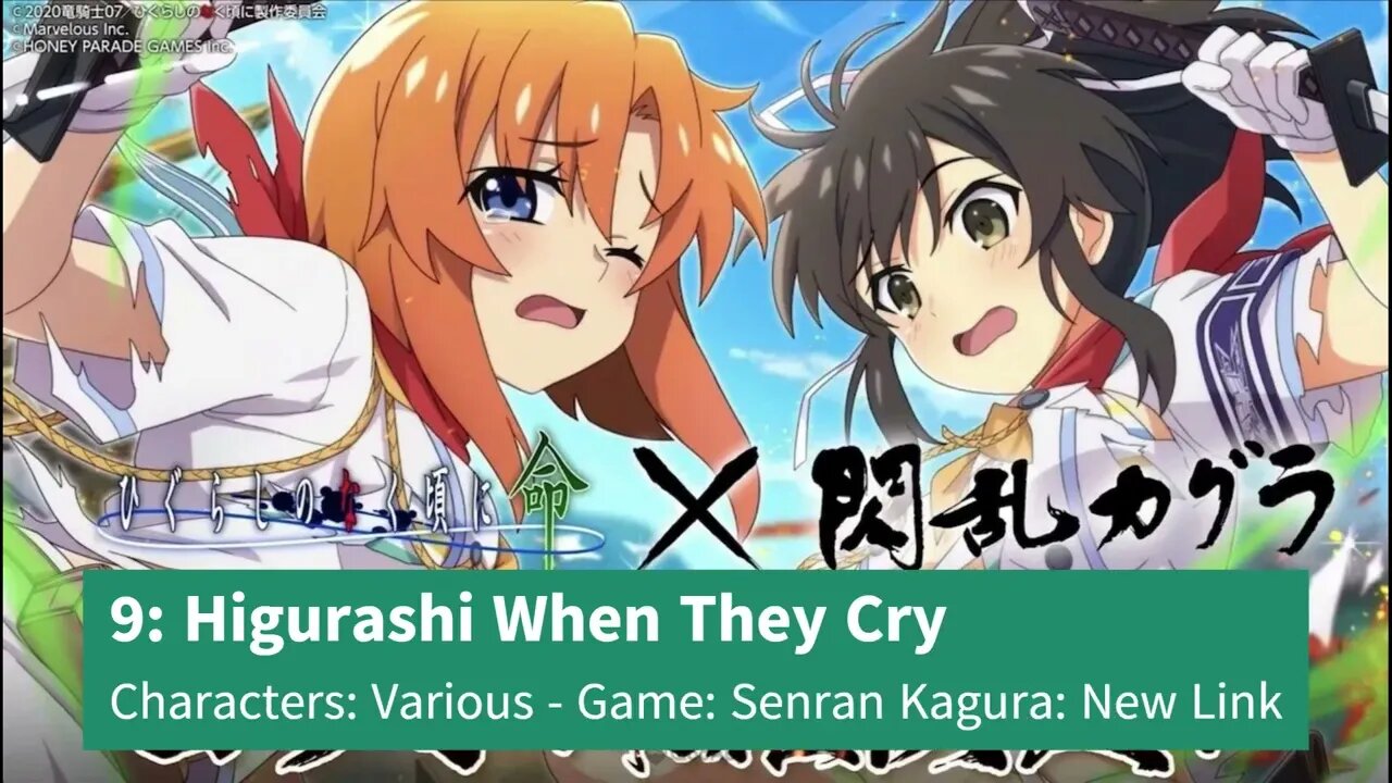 Top 14 Franchises That Appeared in Senran Kagura