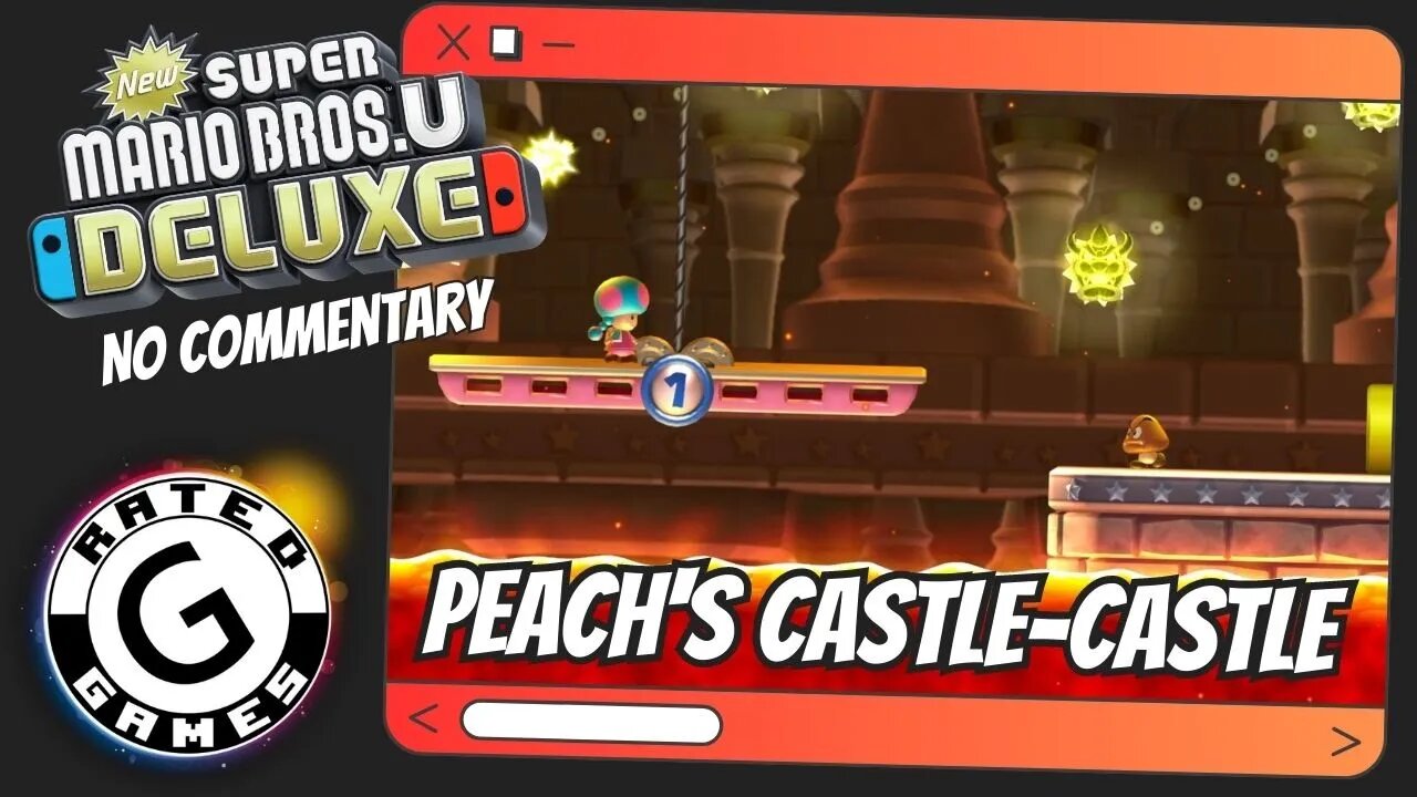 Peach's Castle-Castle - Red-Hot Elevator Ride (New Super Mario Bros U Deluxe)