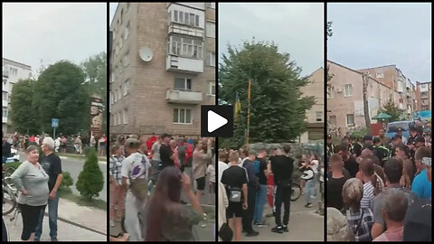 Kovel: Mass protests against Ukrainian military TCC forced mobilizations