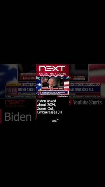 Biden asked about 2024, Zones Out, Embarrasses Jill #shorts