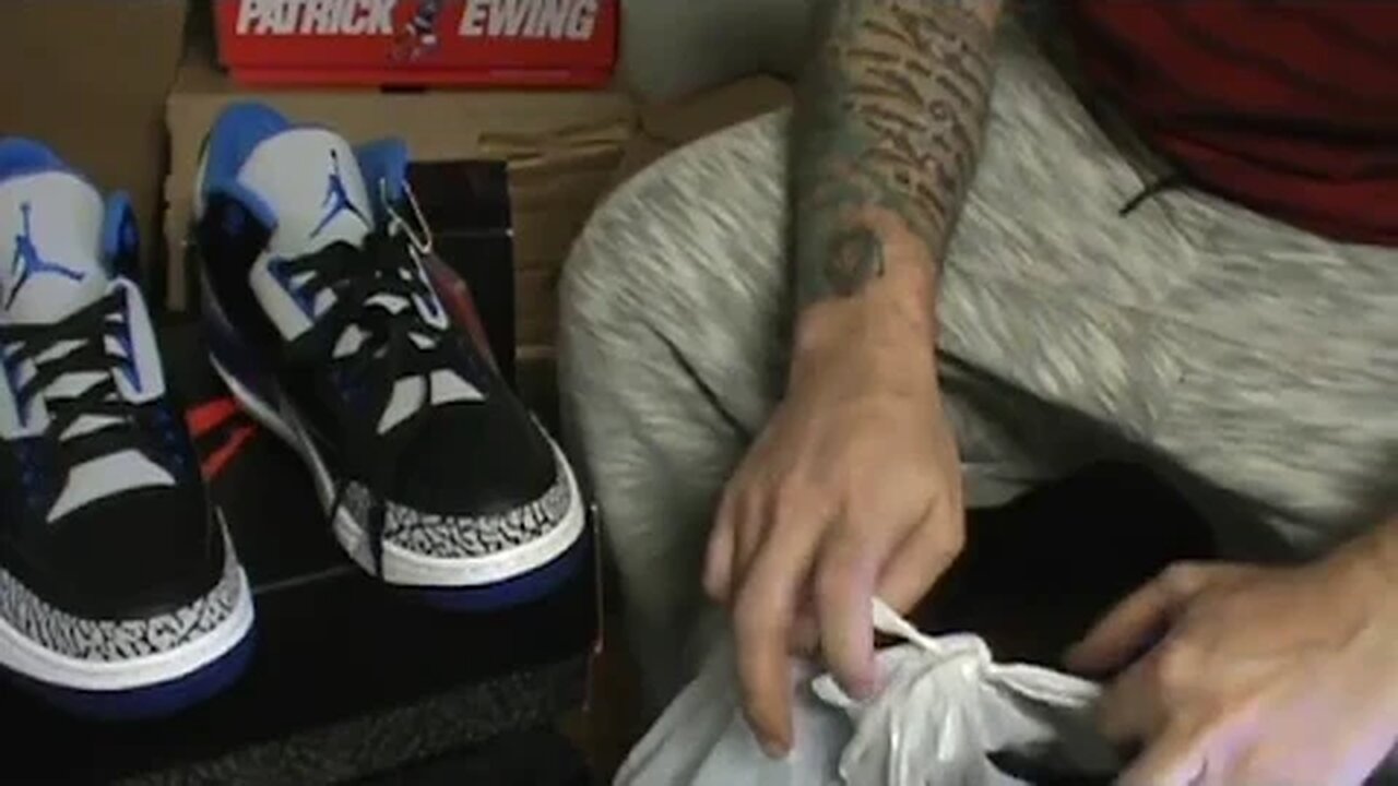 UNBOXING REVIEW: AIR JORDAN RETRO 3 SPORT BLUE"