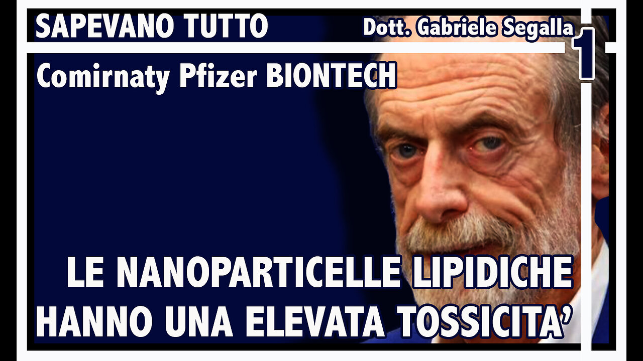 PROF. SEGALLA: PER IL TUO BENE SOLO COSE TOSSICHE