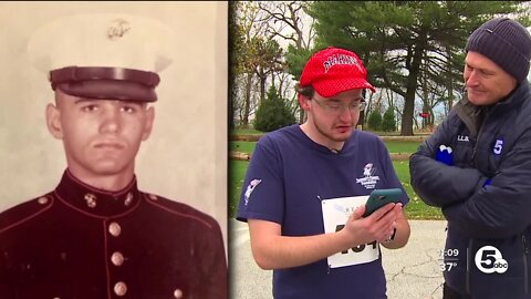 Special Olympian runs Veteran's Day 5k in memory of his deceased Marine father