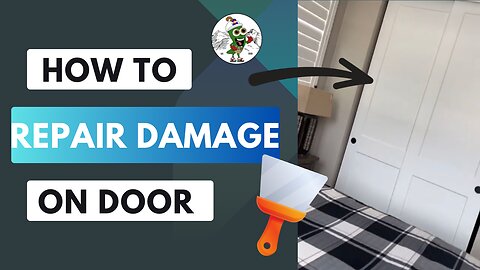 How To Repair Damage On Closet Door.