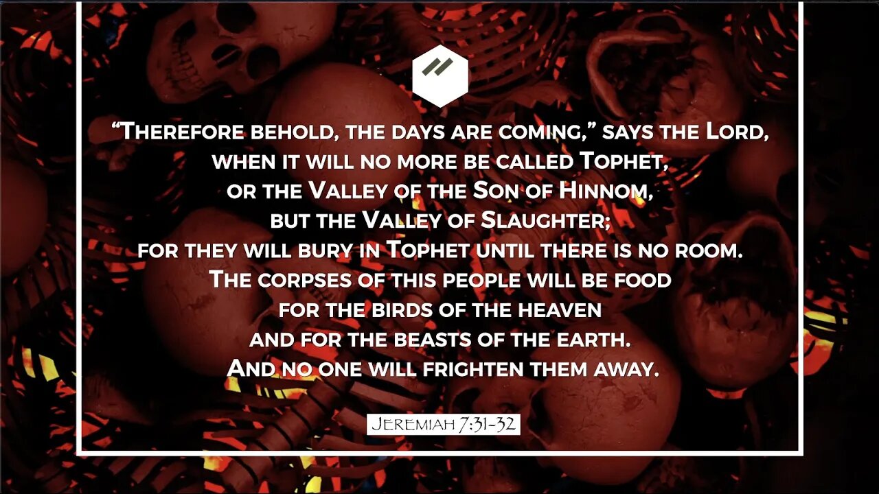 The Valley of The Son of Hinnom - Jeremiah 7 - Tim Burns
