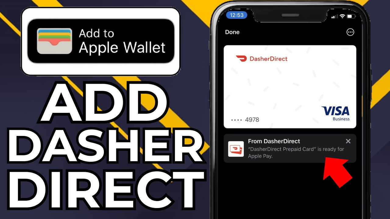 HOW TO ADD DASHER DIRECT CARD TO APPLE WALLET