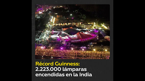 Ayodhya bate récord mundial Guinness con 2.223.000 lámparas encendidas