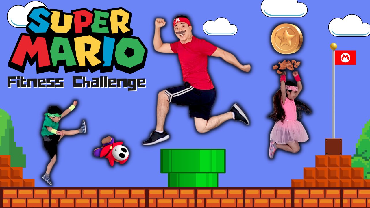 ⭐MARIO Video Game Workout! Virtual Gym Class | Bobo PE