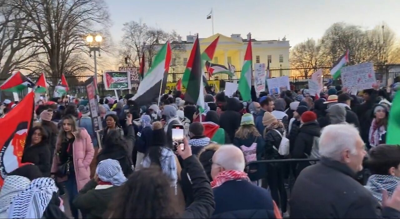 Pro-Hamas Protestors March On The White House