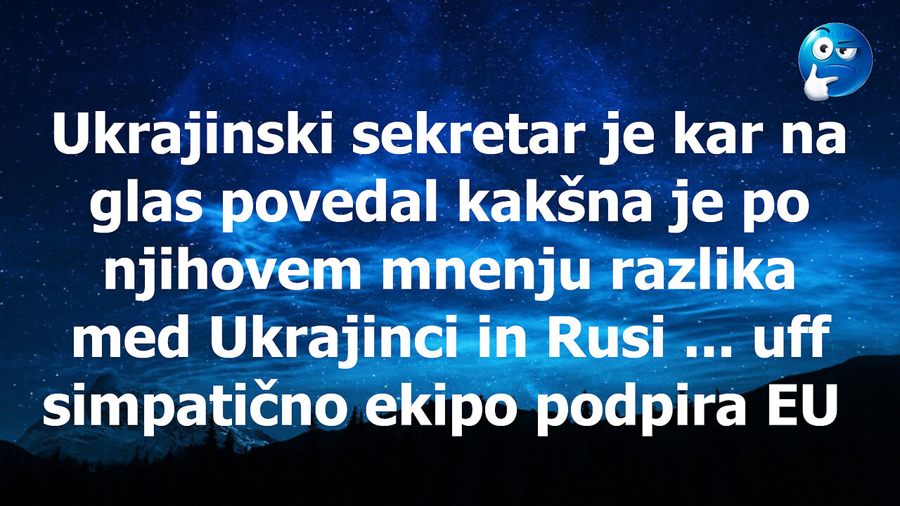 Ukrajinski sekretar citira definicijo Rusov kar iz knjige Mein Kampf