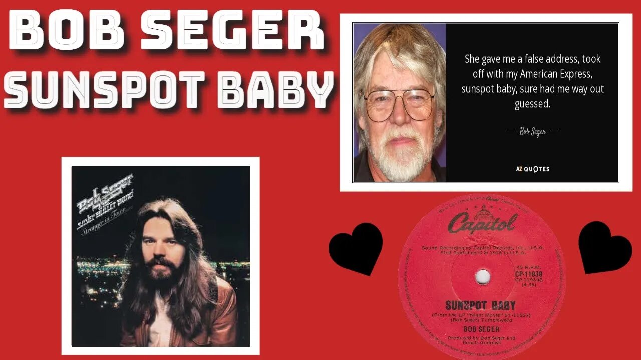 BOB SEGER Reaction SUNSPOT BABY TSEL reacts Bob Seger and the Silver Bullet Band TSEL Sun Spot Baby