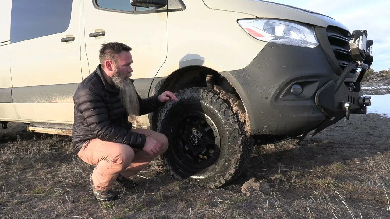 Vanlife camping - the biggest tire size for a 4x4 sprinter van? 275/70/R17