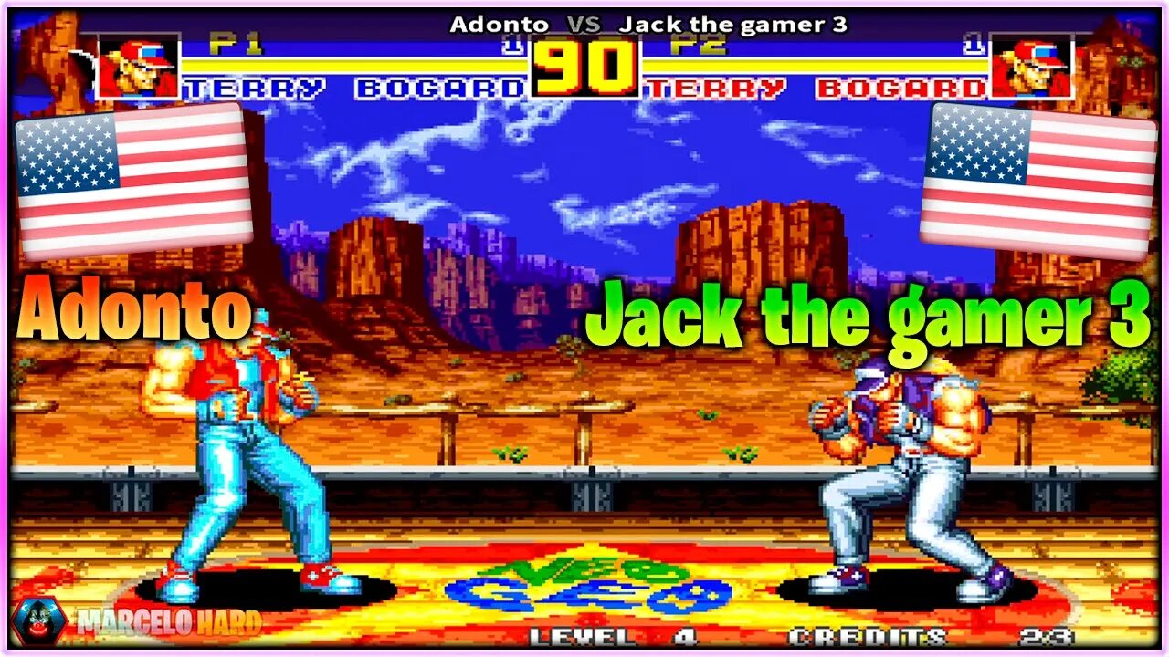 Fatal Fury 2 (Adonto Vs. Jack the gamer 3) [U.S.A. Vs. U.S.A.]