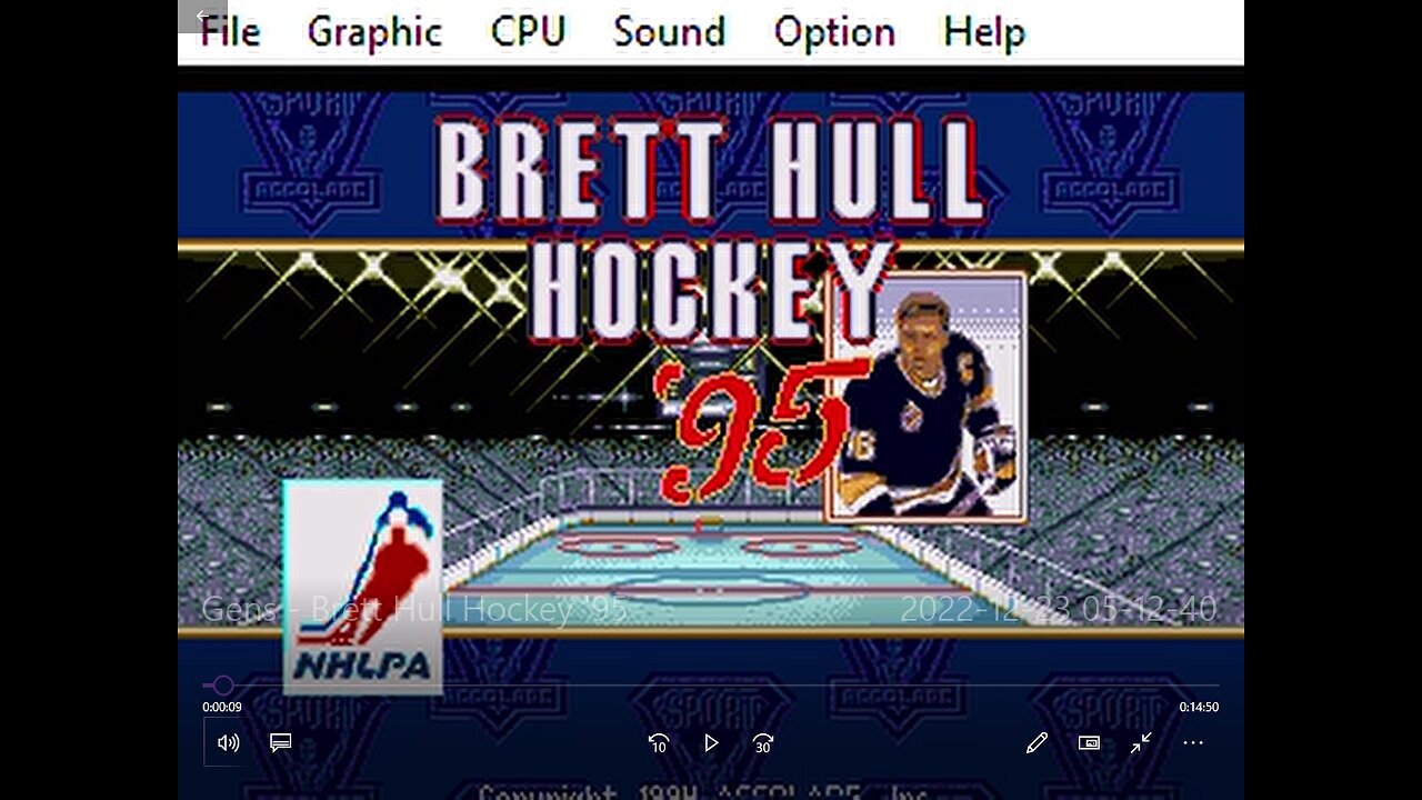 Brett Hull Hockey 95 Genesis rom