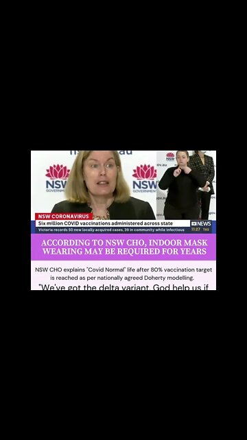 According to the NSW CHO, Indoor mask wearing and restrictions may be required for years.