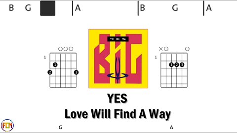 YES Love Will Find A Way - Guitar Chords & Lyrics HD