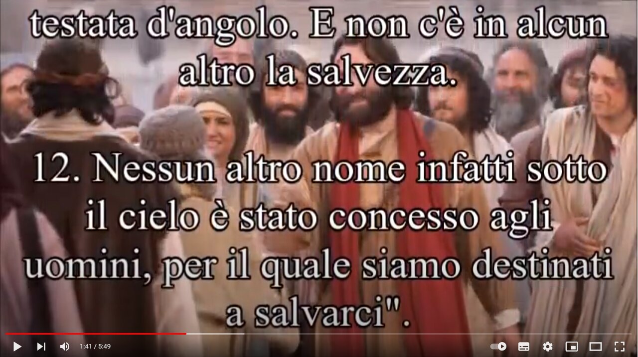 Atti degli Apostoli~Cap 4 E non c'è in alcun altro la salvezza. Nessun altro nome(tranne quello di Gesù) infatti sotto il cielo è stato concesso agli uomini, per il quale sono destinati a salvarsi".Parola del Signore...andate in pace amen