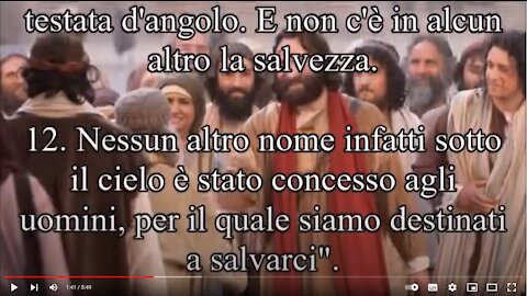 Atti degli Apostoli~Cap 4 E non c'è in alcun altro la salvezza. Nessun altro nome(tranne quello di Gesù) infatti sotto il cielo è stato concesso agli uomini, per il quale sono destinati a salvarsi".Parola del Signore...andate in pace amen