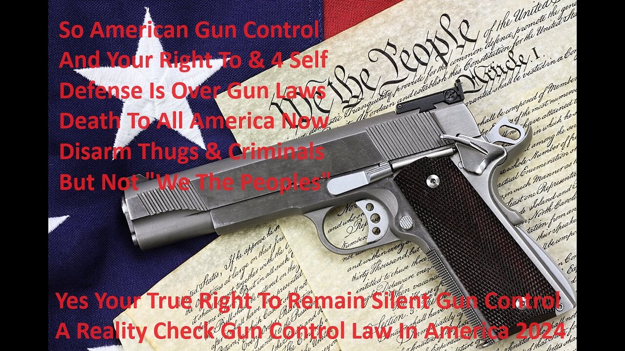 Your Right To Remain Silent Gun Control Reality Check Gun Control In America 2024