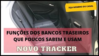 Espaço traseiro do Novo Tracker, mostrando espaço e funções que poucos usa!