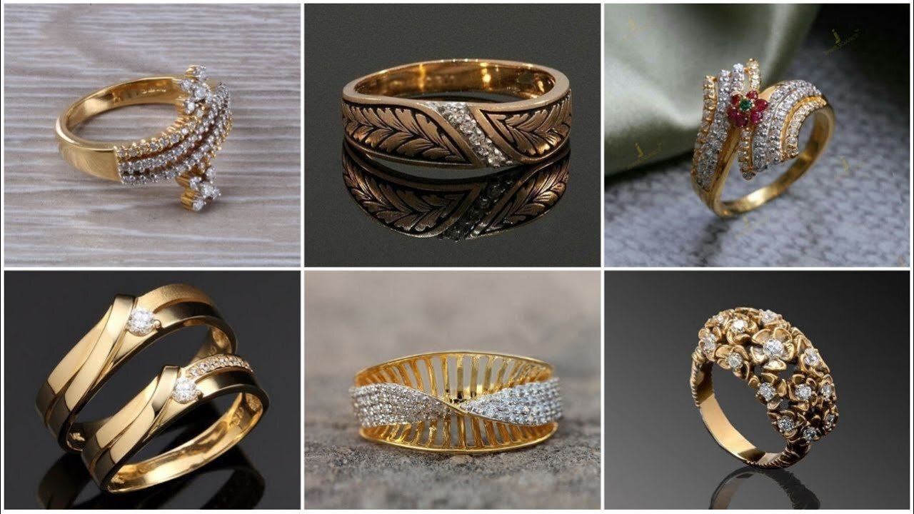 Latest 22kt Gold and Diamond wedding Ring Designs For Bride!