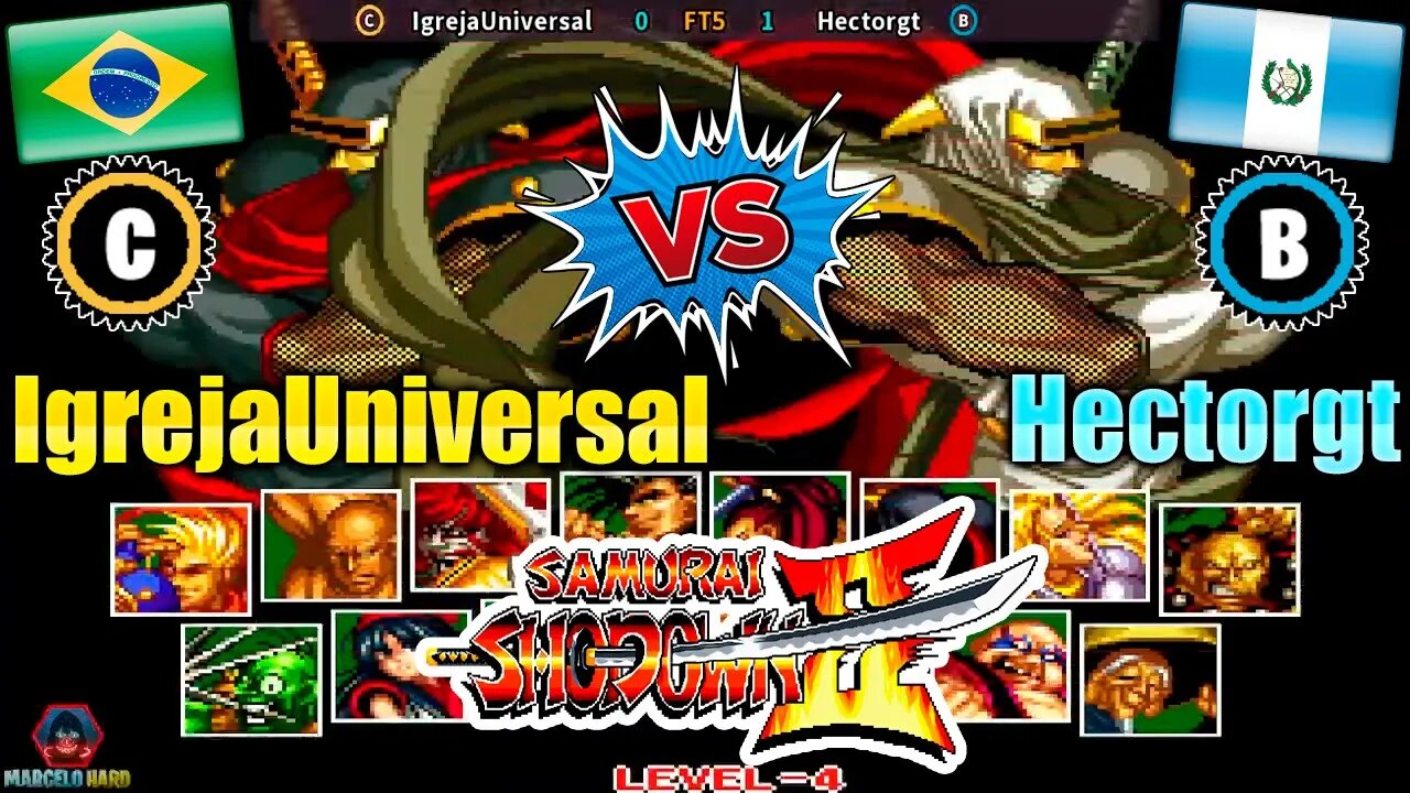 Samurai Shodown II (IgrejaUniversal Vs. Hectorgt) [Brazil Vs. Guatemala]