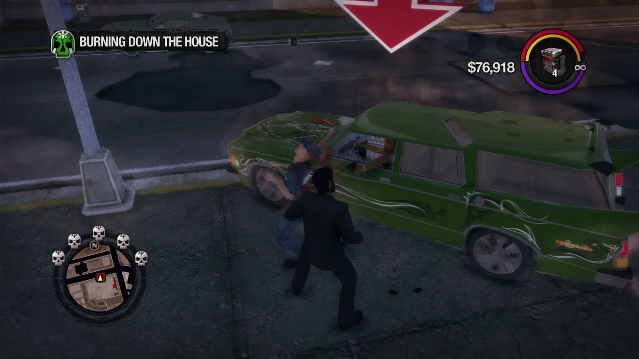 Saints Row 2 (PC) "Burning down the house" Mission Ending Crash - How to Avoid (see description)
