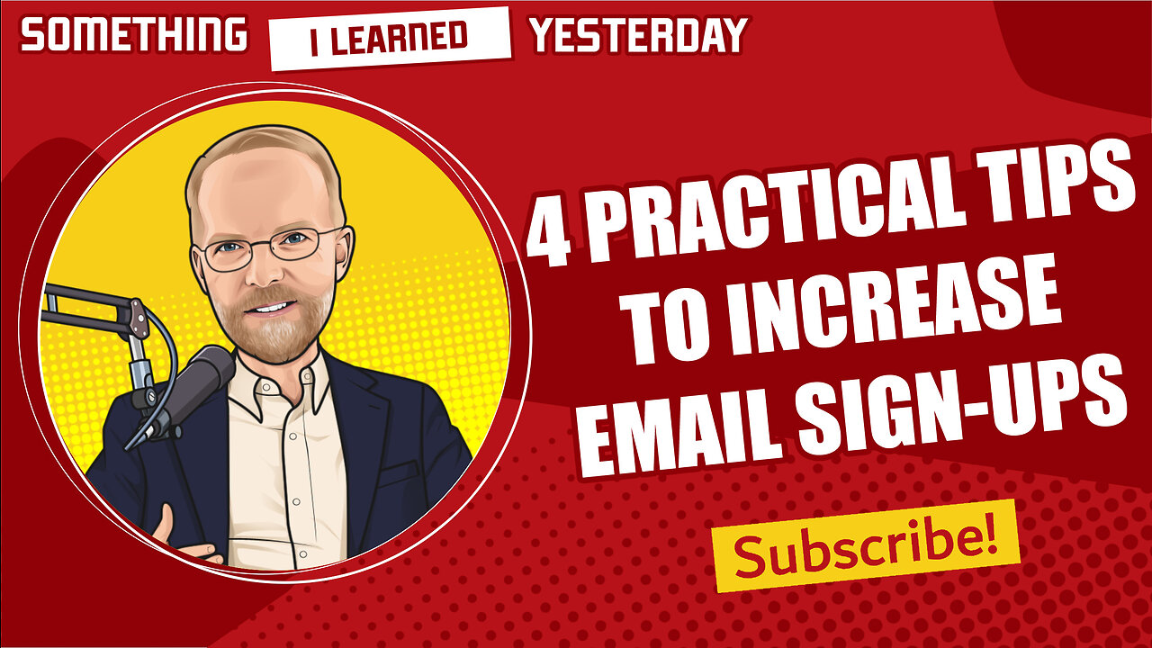 4 tips for your email sign-up page and process