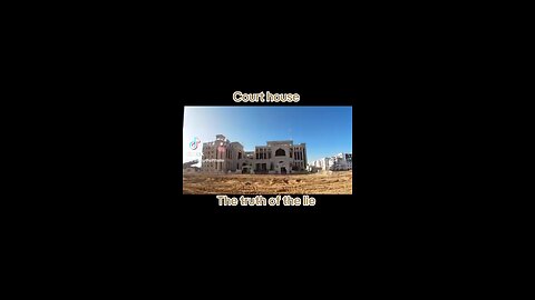 Court house Palestine Israel bombed