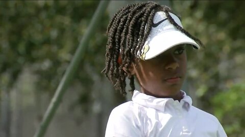 Ambitious 8-year-old golfer determined to be the best