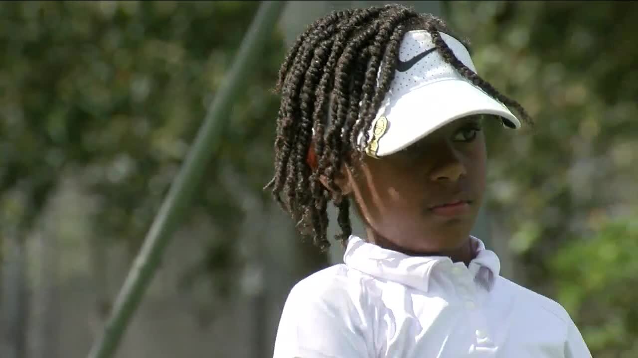 Ambitious 8-year-old golfer determined to be the best