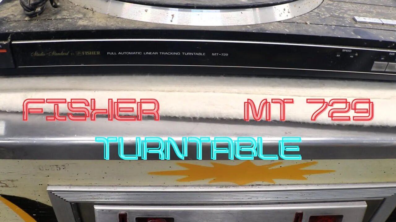 Fisher MT 729 Turntable / Lets Fix It What A Mess / Is That A Mud Dobber