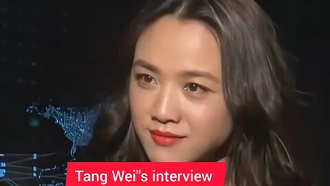 Tang Wei's interview in English is natural and fluent‏ ‏Her pronunciation and speaking speed